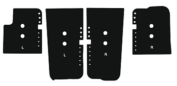 RAMBOX набор вставок для второго дна (4 шт.) RAM 1500 (Gen. 5) 5.7ft 