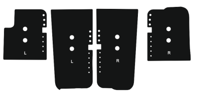 RAMBOX набор вставок для второго дна (4 шт.) RAM 1500 (Gen. 5) 5.7ft 