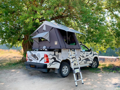 Багажник усиленный под палатку для крышки HAL PRO (крепеление и поперечины 1700 мм)