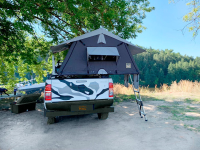 Багажник усиленный под палатку для крышки HAL PRO (крепеление и поперечины 1700 мм)