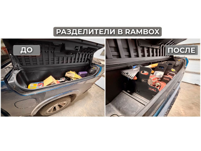 RAMBOX разделители алюминиевые (6 шт.) RAM 1500 (Gen. 5) 5.7ft