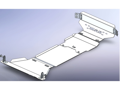RAM 2018+  5.7 л. Защита днища (4 листа, 4 мм алюминий)