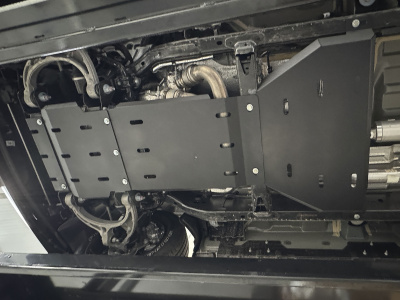 RAM 2024+ 3.0 л. (540 л.с. и 420 л.с.) Защита днища. 4 листа с крепежом. 4 мм алюминий