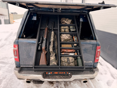 Кунг опция: Выкатная платформа.  Верхняя