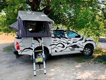 Багажник усиленный под палатку для крышки HAL PRO (крепеление и поперечины 1700 мм)